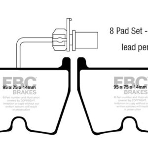 EBC Redstuff front brake pads for Audi A4, Audi A5 Sportback