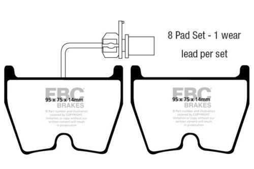 EBC Redstuff front brake pads for Audi A4, Audi A5 Sportback