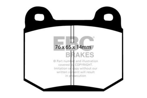 EBC Redstuff rear brake pads for Mitsubishi Lancer