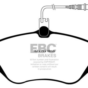 EBC Redstuff prednje kočione pločice za Peugeot 407
