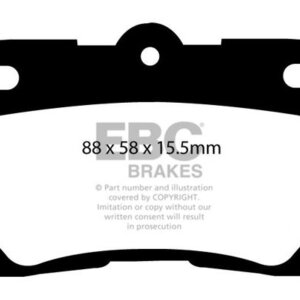 EBC Redstuff rear brake pads for Lexus GS