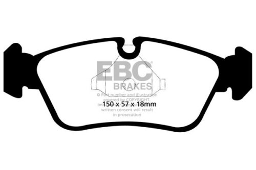EBC Redstuff front brake pads for BMW 3