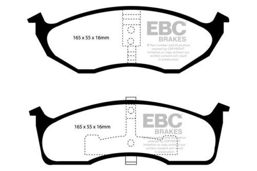 EBC Redstuff front brake pads for Chrysler 300M