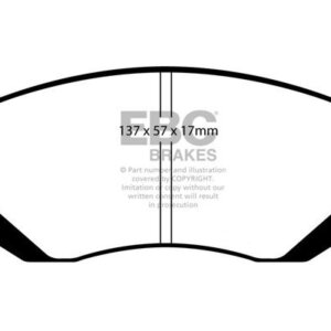EBC Redstuff front brake pads for Subaru Outback, Subaru Forester