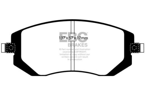 EBC Redstuff front brake pads for Subaru Outback, Subaru Forester