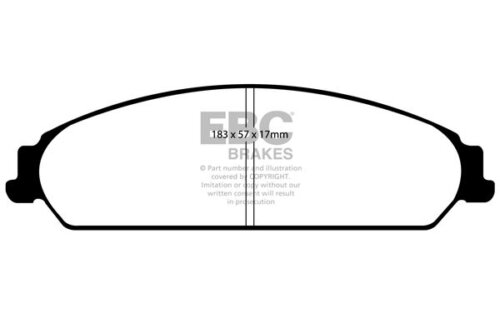 EBC Redstuff front brake pads for Chrysler 200, Dodge Caliber