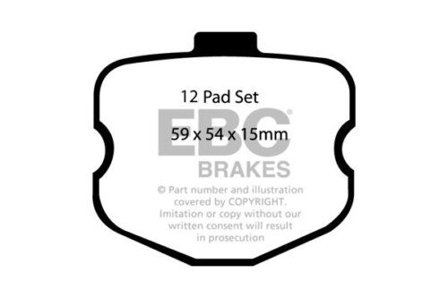 EBC Redstuff front brake pads for Chevrolet Corvette