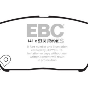 EBC Redstuff prednje kočione pločice za Hyundai Genesis