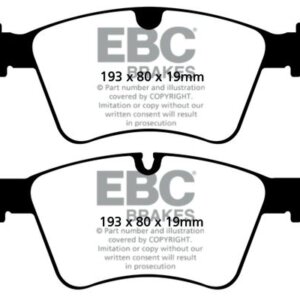 EBC Redstuff prednje kočione pločice za Mercedes-Benz GL, Mercedes-Benz M-Class