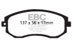 EBC Redstuff front brake pads for Subaru Forester, Toyota GT 86