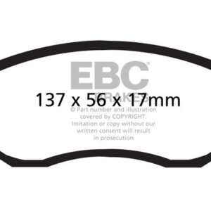 EBC Redstuff prednje kočione pločice za Subaru Forester, Toyota GT 86