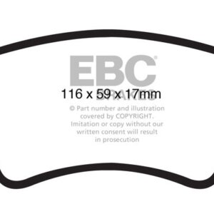 EBC Redstuff stražnje kočione pločice za Audi A4, Audi A5