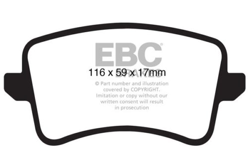 EBC Redstuff rear brake pads for Audi A4, Audi A5