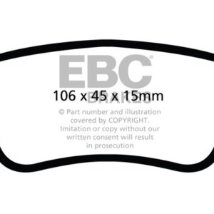 EBC Redstuff rear brake pads for Renault Clio