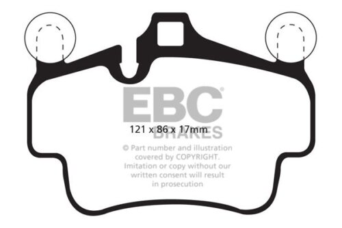 EBC Redstuff front brake pads for Porsche Boxster, Porsche 911