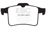 EBC Redstuff rear brake pads for Jaguar S-Type, Jaguar XF