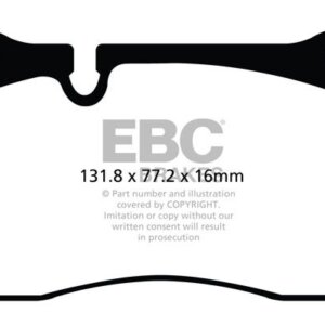 EBC Redstuff prednje kočione pločice za Cupra Ateca, Audi A3