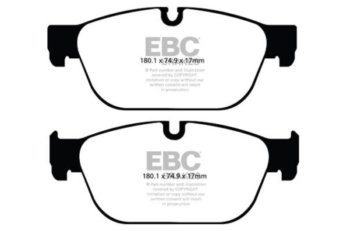 EBC Redstuff front brake pads for DS DS5, Peugeot 308