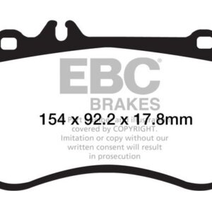 EBC Redstuff prednje kočione pločice za Mercedes-Benz CL, Mercedes-Benz CLS