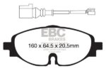 EBC Redstuff front brake pads for SEAT Leon, Seat Leon
