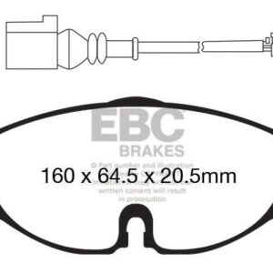 EBC Redstuff prednje kočione pločice za SEAT Leon, Seat Leon