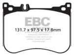 EBC Redstuff front brake pads for Mercedes-Benz S-Class, Mercedes-Benz S Coupe