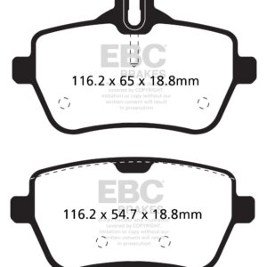 EBC Redstuff stražnje kočione pločice za Mercedes-Benz S-Class, Mercedes-Benz SL