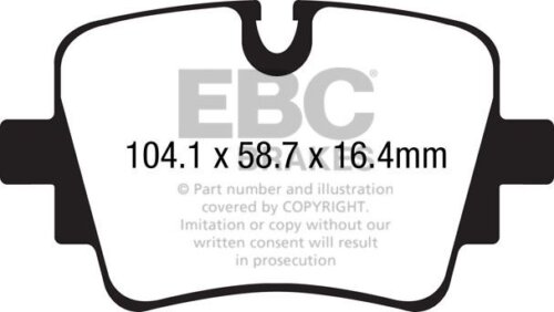EBC Redstuff rear brake pads for Jaguar F-Type
