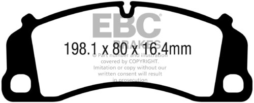 EBC Redstuff front brake pads for Porsche Cayman, Porsche 911