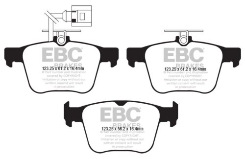 EBC Redstuff rear brake pads for Audi A3, Audi RSQ3