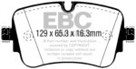 EBC Redstuff rear brake pads for Audi A6, Audi A7