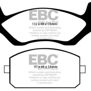 EBC Ultimax prednje kočione pločice za Toyota Tercel, Toyota Starlet
