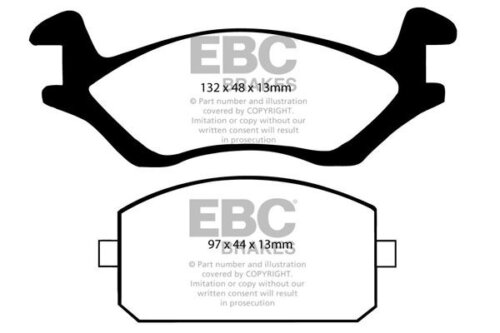 EBC Ultimax front brake pads for Toyota Tercel, Toyota Starlet