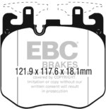 EBC Redstuff front brake pads for BMW 2, BMW 4