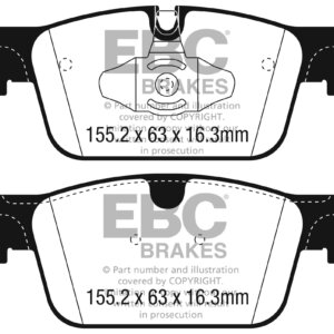 EBC Redstuff prednje kočione pločice za Volvo S90, Volvo V90