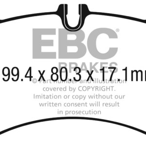 EBC Redstuff prednje kočione pločice za Porsche 911, Porsche 718