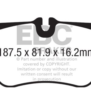 EBC Redstuff stražnje kočione pločice za Porsche 911