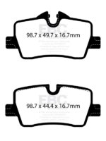 EBC Redstuff rear brake pads for BMW 2, BMW 4