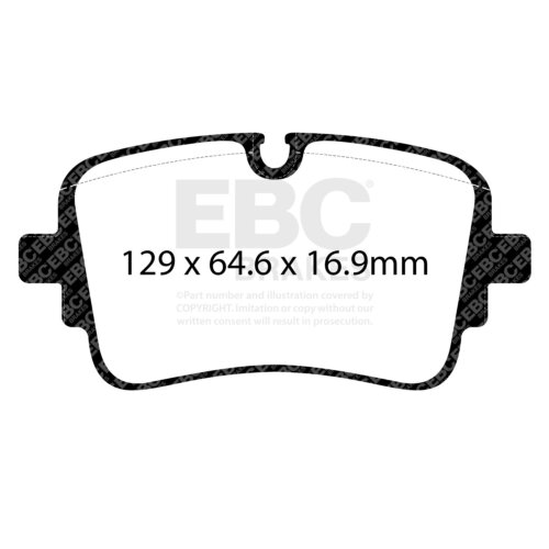 EBC Redstuff rear brake pads for Audi A6, Audi A7