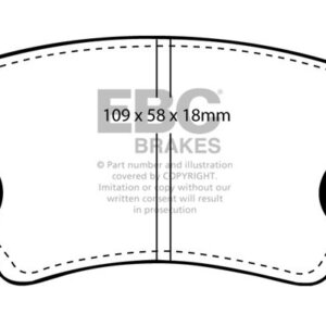 EBC Ultimax front brake pads for Renault Trafic