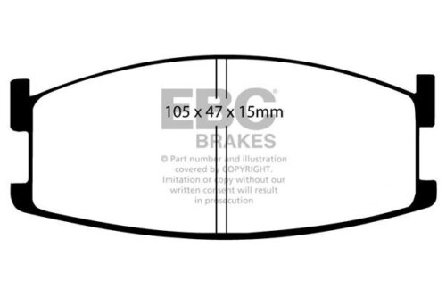 EBC Ultimax front brake pads for Mazda 626