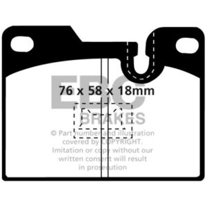 EBC Redstuff rear brake pads for Porsche 924, Porsche 928