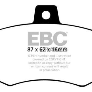 EBC Redstuff rear brake pads for Audi A4, Audi A6