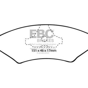 EBC Redstuff stražnje kočione pločice za Ferrari Mondial