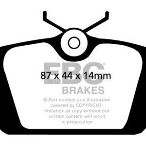 EBC Redstuff rear brake pads for FIAT Barchetta, FIAT Coupe