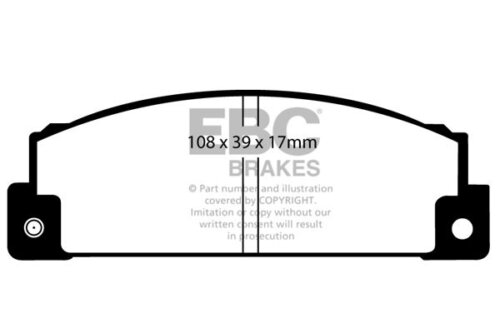 EBC Ultimax front brake pads for Fiat 131, SEAT 132