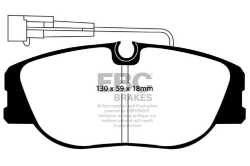 EBC Redstuff front brake pads for FIAT Coupe