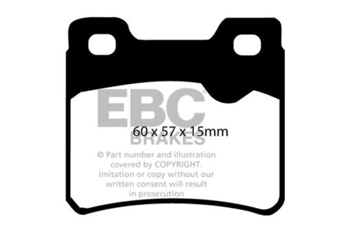 EBC Redstuff rear brake pads for Opel Astra, Opel Calibra