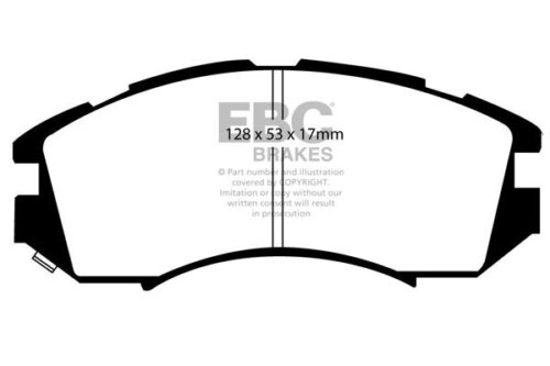 EBC Redstuff front brake pads for Subaru Legacy, Subaru Impreza