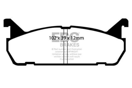 EBC Redstuff rear brake pads for Mazda MX-5, Suzuki Baleno